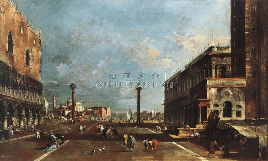View of Piazzetta San Marco towards the San Giogio Maggiore - 弗朗西斯科·格拉蒂